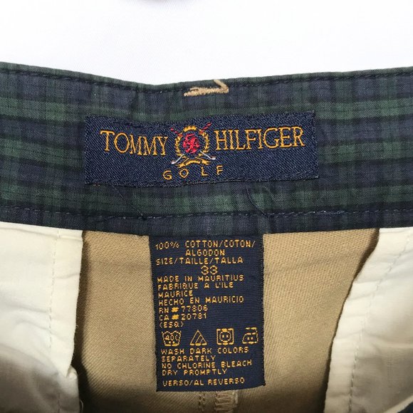 Tommy Hilfiger Vintage Khaki Golf Shorts - Picture 3 of 3